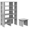 vidaXL Schoenenkast 2 st 62 x 35 x 100 cm Bewerkt hout Betongrijs