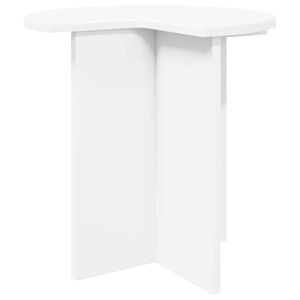 vidaXL Bijzettafel Wit &Oslash; 39 x 38 cm Bewerkt hout