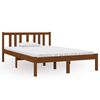 vidaXL Bedframe massief hout honingbruin 120x190 cm