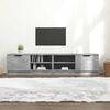 vidaXL Tv-meubels 2 st 80x35x36,5 cm bewerkt hout betongrijs