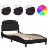 vidaXL Bedframe "Viana" met LED zonder matras zwart 90x200 cm