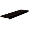 vidaXL Traptreden 2 st 90x30x2 cm massief eikenhout donkerbruin