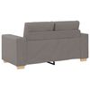 vidaXL Bank 3 pcs Taupe Linnen-mix stof