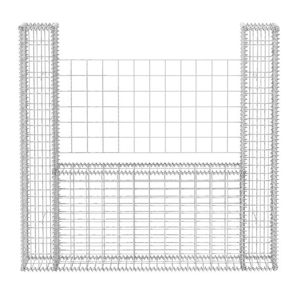 vidaXL Gabion mand U-vormig 160x20x150 cm staal