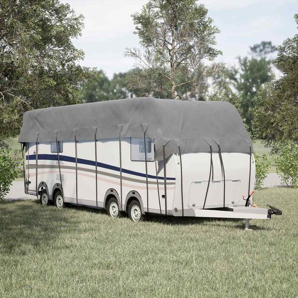 vidaXL Caravan dakbedekking 900x300 cm vliesvlies grijs