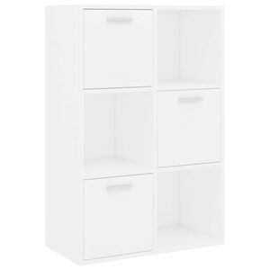vidaXL Opbergkast 60x29,5x90 cm bewerkt hout wit