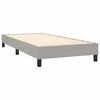 vidaXL Boxspring met matras stof lichtgrijs 90x190 cm