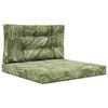 vidaXL Buiten bankkussen Polyester Bladontwerp 80 x 80 x 8 cm