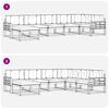 vidaXL Buiten bankenset met kussen 7 pcs Natuurlijk en Cr&egrave;me