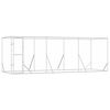 vidaXL Hondenkennel voor buiten 6x2x2 m gegalvaniseerd staal zilver