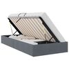 vidaXL Opslag bed met opslag Donkergrijs 100 x 203 cm fluweel