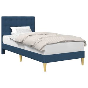 vidaXL Bedframe met hoofdeinde Blauw 100 x 200 cm Stof