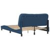 vidaXL Bedframe zonder matras "Hvar" stof blauw 140x200 cm