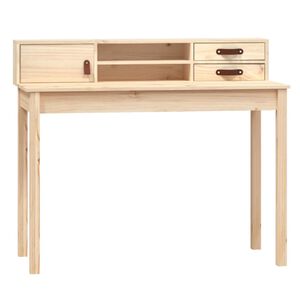 vidaXL Bureau 110x50x93 cm massief grenenhout