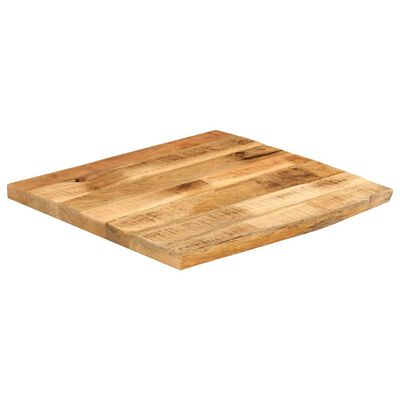 vidaXL Tafelblad met natuurlijke rand 80x80x2,5 cm massief mangohout