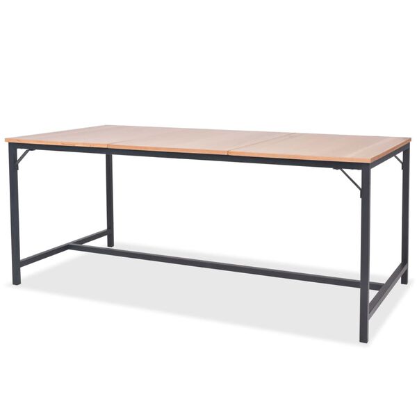 vidaXL Eettafel 180x90x76 cm essenhout