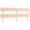 vidaXL Bedframe met hoofdbord massief hout