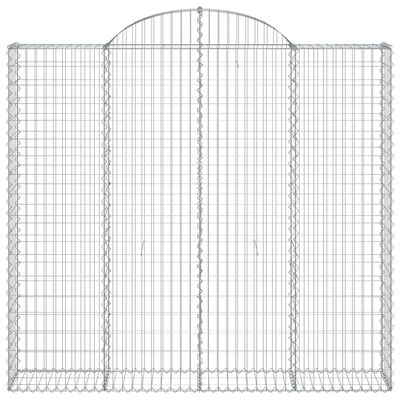 vidaXL Schanskorven 14 st gewelfd 200x30x180/200 cm ijzer