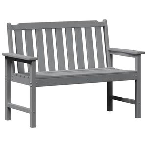 vidaXL Tuinbank Lichtgrijs 120 x 59 x 88 cm HDPE