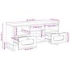 vidaXL TV-kast met lade Bruin 100 x 33 x 46 cm Massief Mango Hout