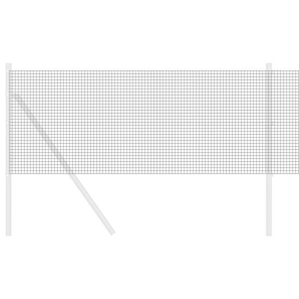 vidaXL Gelaste draadhek Grijs 0.6 x 10 m Staal