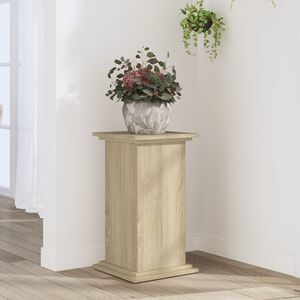 vidaXL Plantenstandaard 33x33x60 cm bewerkt hout sonoma eikenkleurig