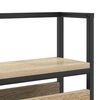 vidaXL Opberghoofdbord met plank Sonoma eiken 160 cm Bewerkt hout