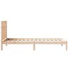 vidaXL Bedframe extra lang zonder matras massief hout 100x220 cm