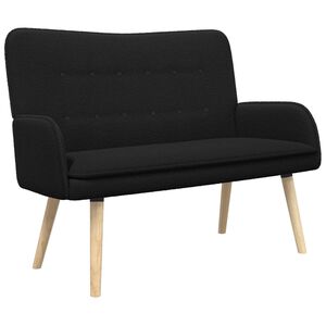 vidaXL 2-Zits Sofa Zwart 115 x 61 x 87 cm Boucl&eacute;