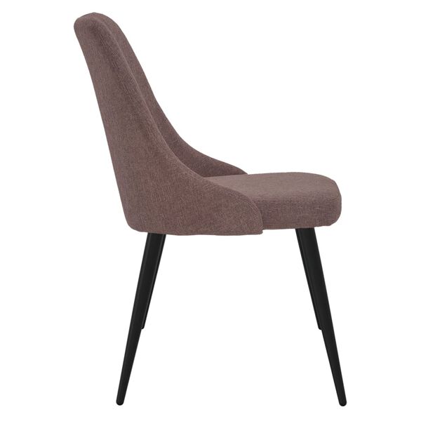 vidaXL Eetkamerstoelen 2 st stof bruin