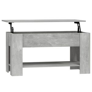 vidaXL Salontafel 101x49x52 cm bewerkt hout betongrijs