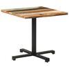 vidaXL Bistrotafel vierkant 80x80x75 cm massief gerecycled hout