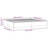 vidaXL Bedframe zonder matras 200x200 cm fluweel donkergrijs