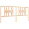 vidaXL Bedframe met hoofdbord massief hout 200x200 cm
