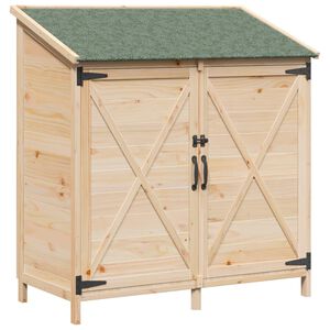 vidaXL Tuinschuur Naturel 106 x 56 x 113,5 cm Massief Vurenhout