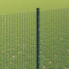 vidaXL Hek met Paal Groen 1,5 x 25 m Staal en PVC