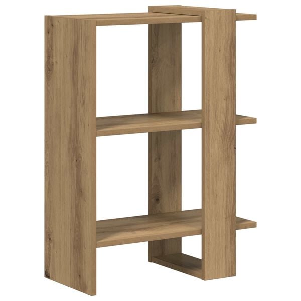 vidaXL Boekenkast Artisan Eiken 52 x 25 x 71,5 cm Bewerkt hout