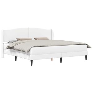 vidaXL Bedframe met hoofdeinde Wit 180 x 200 cm Kunstleer
