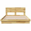 vidaXL Bedframe hoofdeinde zonder matras 150x200 cm massief hout eiken