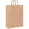 vidaXL Papieren zakken 250 st met hengsels 32x12x42 cm bruin