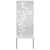 vidaXL Tuin Privacy Screen Zilver 50 x 140 cm Gegalvaniseerd staal