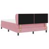 vidaXL Boxspringbed met matras Roze 140 x 190 cm Fluweel