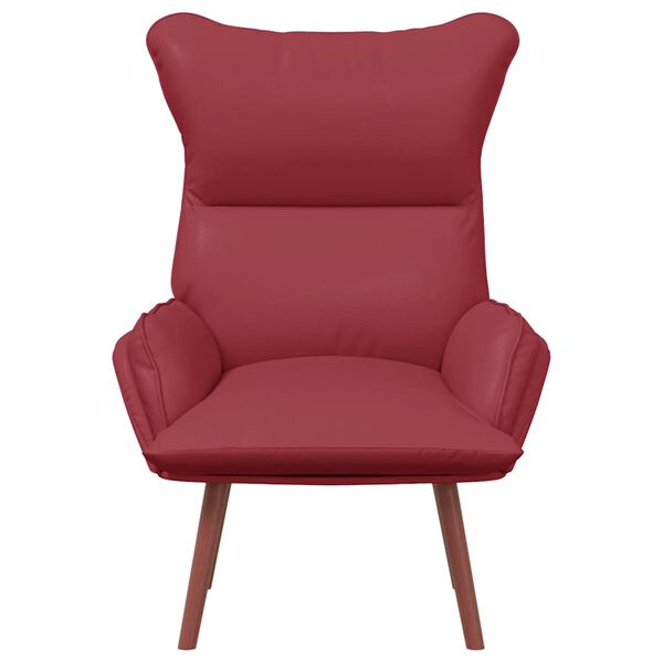 vidaXL Fauteuil Wijnrood 69 x 74 x 93 cm Kunstleer