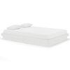 vidaXL Bedframe massief hout wit 140x200 cm