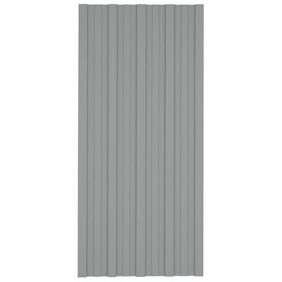 vidaXL Dakpanelen 36 st 100x45 cm gegalvaniseerd staal grijs