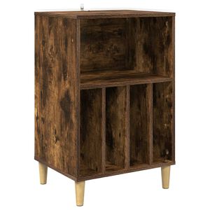 vidaXL Draaitafelstand Gerookt eiken 47 x 39,5 x 74,5 cm Bewerkt hout
