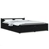 vidaXL Bedframe met lades zwart 120x200 cm
