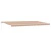 vidaXL Uitschuifbare luifel Meerkleurig 600 &times; 350 cm Stof en Aluminium