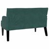 vidaXL Chesterfield Bank Donkergroen 112 x 65.5 x 75 cm Fluweel