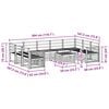 vidaXL Sofa-Sets 10 pcs Naturel Massief Acaciahout